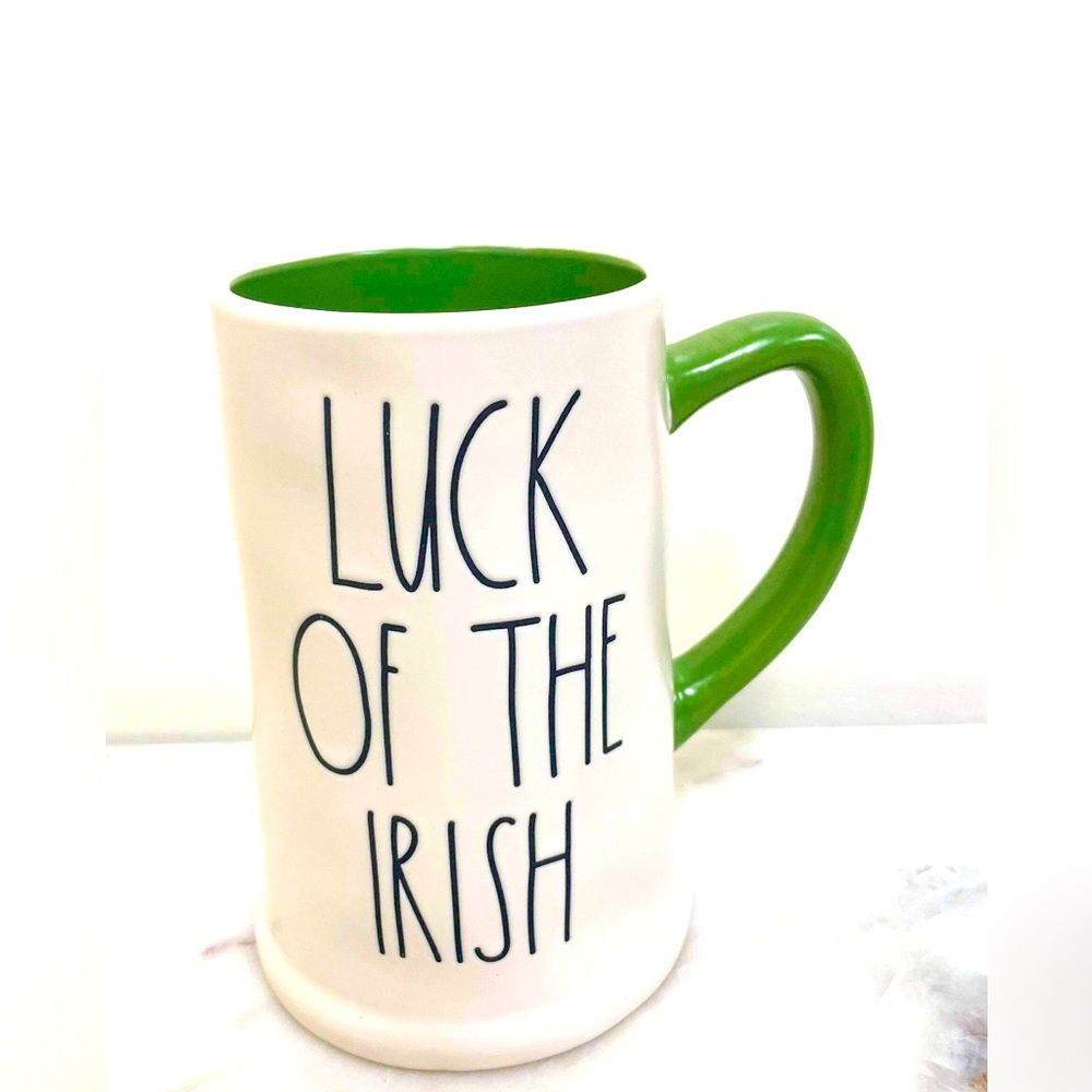 NEW Rae Dunn Luck Of The Irish Beer Stein Mug St Patrick’s 🍀 - Picture 2 of 2